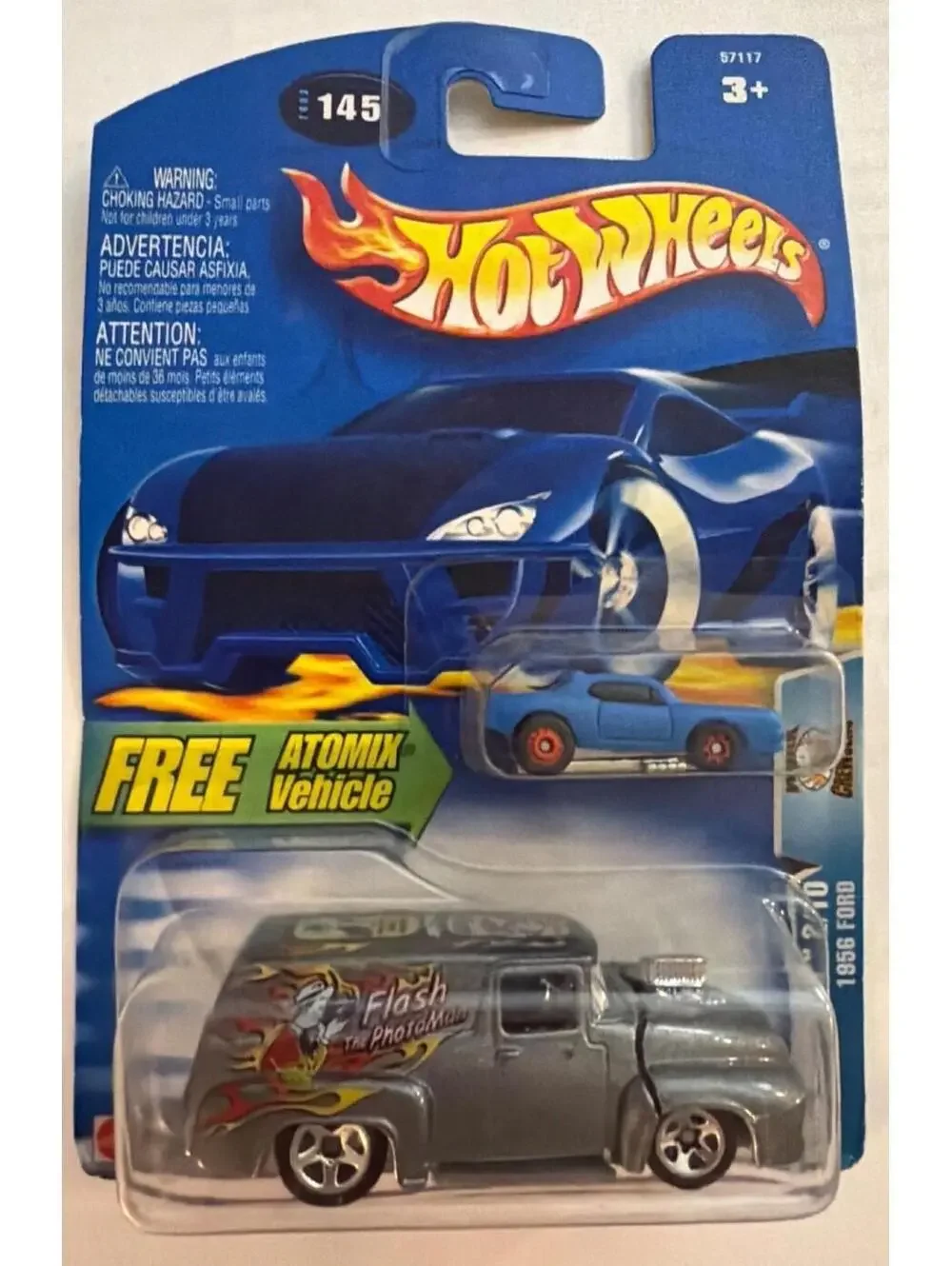 Hot Wheels Flash The PhotoMan Die-Cast Car With Free Atomix Vehicle
